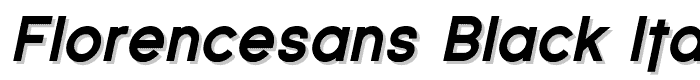 Florencesans Black Italic font
